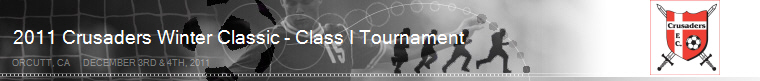 2011 Crusaders Winter Classic - Class I Tournament - Orcutt, CA banner